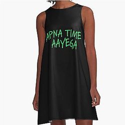 Apna Time Aayega - Gully Boy Bollywood Movie (Ranveer Singh & Alia Bhatt) A line Dress