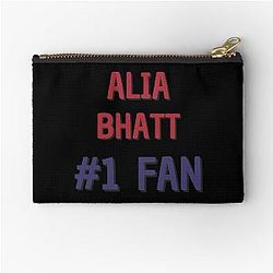 Alia Bhatt Fan Zipper Pouch