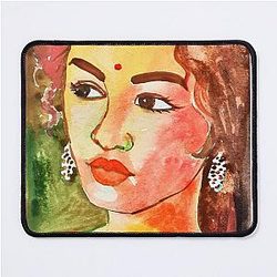 Alia Bhatt Watercolor Mouse Pad