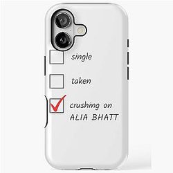 Crushing on Alia Bhatt iPhone Case
