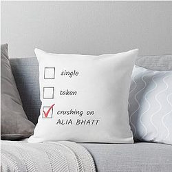 Crushing on Alia Bhatt Throw Pillow