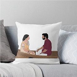 Alia Bhatt Varun Dhawan Kalank Scene Throw Pillow