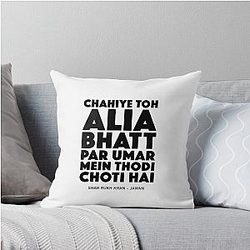 Chahiye Alia Bhatt Throw Pillow