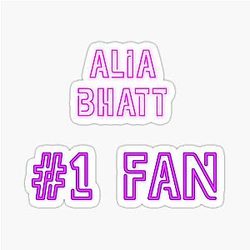 Alia Bhatt Fan Sticker