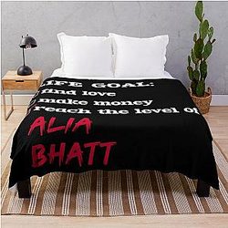 Alia Bhatt Life goal Blanket