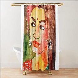 Alia Bhatt Shower Curtain