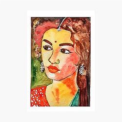 Alia Bhatt Watercolor Photographic