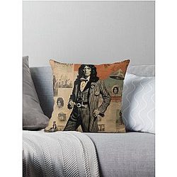 Alice Cooper posing Throw Pillow
