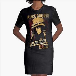 Alice Cooper Classic Vintage Vol.06 Graphic T-Shirt Dress