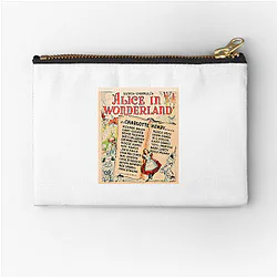 Alice in Wonderland The World Is My Stage Alice In Wonderland Zipper Pouches