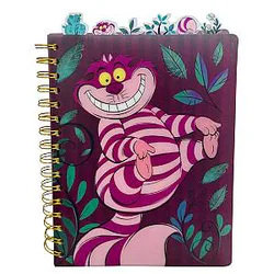 Disney Alice in Wonderland Cheshire Cat Journal Notebook  Spiral Bound 144 Lined Pages 8 x 7 inches