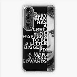 Alyssa Edwards Text portrait Samsung Galaxy Soft Case