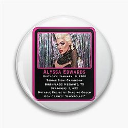 Alyssa Edwards Trading Card Pin