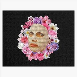 Alyssa Edwards Beauty Mask With Flowers - Rupaul-s Drag Race   Jigsaw Puzzle