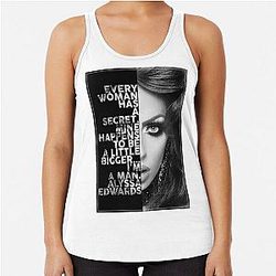 Alyssa Edwards Text portrait Racerback Tank Top