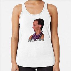Alyssa edwards back rolls meme Racerback Tank Top