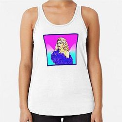 Alyssa Edwards face Racerback Tank Top