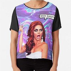 Alyssa Edwards "Back Rolls?!" Chiffon Top