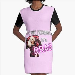 It's Not Personal It's Drag - Alyssa Edwards Graphic T-Shirt Dress
