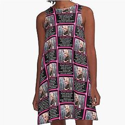 Alyssa Edwards Trading Card A-Line Dress