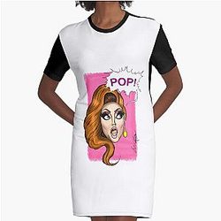 Alyssa Edwards - Drag Race Queen Graphic T-Shirt Dress