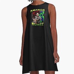 Amanda Nunes 90s A-Line Dress