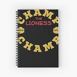 Amanda Nunes The Lioness Merch Spiral Notebook