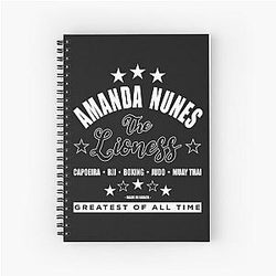 Amanda Nunes Greatest of All Time Spiral Notebook