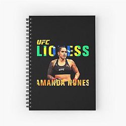 Amanda Nunes Lioness MMA UFC Spiral Notebook