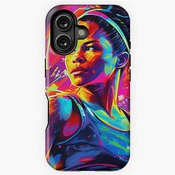 UFC Champion: Amanda Nunes - Reigning UFC Icon in Dazzling Glory iPhone Case