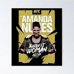 Amanda Nunes UFC Champion Poster