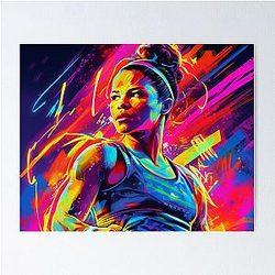 UFC Champion: Amanda Nunes - Reigning Icon in Dazzling Glory Poster
