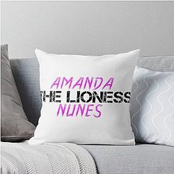 Amanda Nunes The Lioness Throw Pillow
