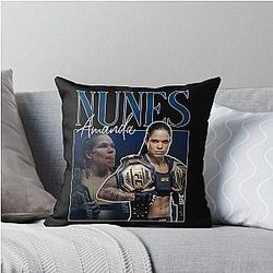 Amanda Nunes Throw Pillow