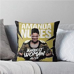 Amanda Nunes UFC Champion Throw Pillow