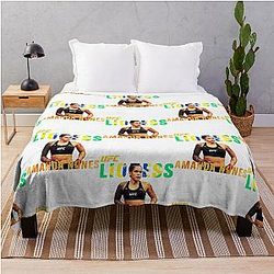 Amanda Nunes Lioness MMA UFC Throw Blanket