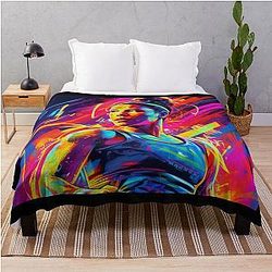 UFC Champion: Amanda Nunes - Reigning UFC Icon in Dazzling Throw Blanket