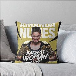 Amanda Nunes Baddest Woman UFC Champion Essential Throw Pillow