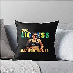 Amanda Nunes Lioness UFC Throw Pillow