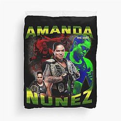 Amanda Nunes 90s Duvet Cover