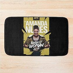 Amanda Nunes Baddest Woman UFC Champion Essential Bath Mat