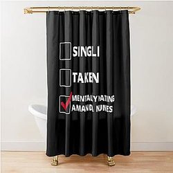 Mentally Dating Amanda Nunes Shower Curtain
