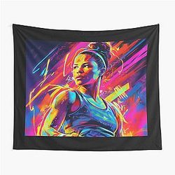 UFC Champion: Amanda Nunes - Reigning UFC Icon in Dazzling Glory Tapestry