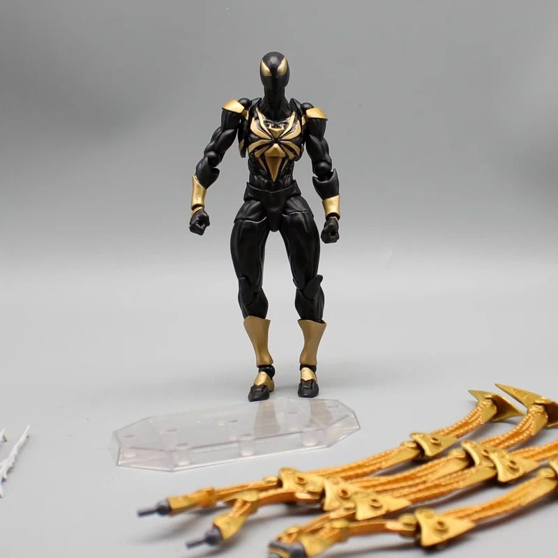 Black Iron Spiderman New Anime Amazing Yamaguchi Action Figurine