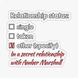 Amber Marshall - Relationship Sticker