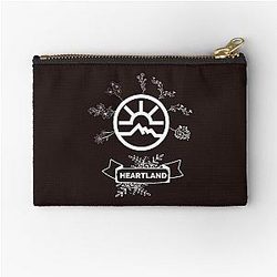 Heartland Ranch, Amy and Ty, Spartan Horse Farming with Amber Marshall Soft Graphic Fitted V-Neck Zipper Pouch