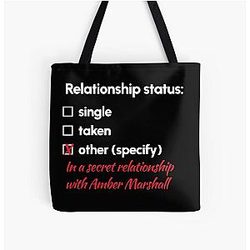 Amber Marshall Relationship All Over Print Tote Bag