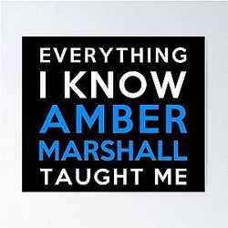 Amber Marshall - Everything I Know Poster