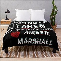 Mentally Dating Amber Marshall Throw Blanket