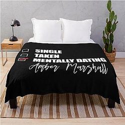 Mentally I  Dating Amber Marshall Throw Blanket